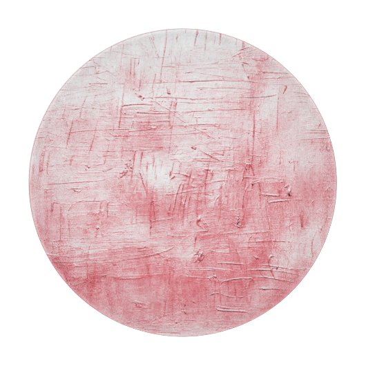 Metallische Rote Leinwand: Pinselstrich Elegance. Schneidebrett (Vorderseite)