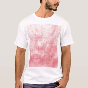 Metallische Rote Leinwand: Pinselstrich Elegance. T-Shirt