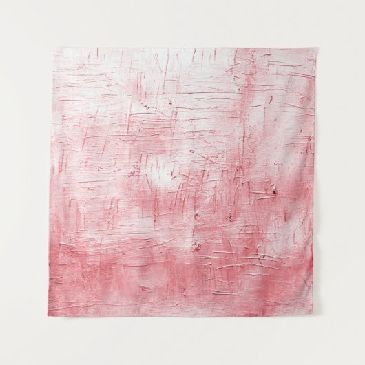 Metallische Rote Leinwand: Pinselstrich Elegance. Wandteppich (Vorderseite)