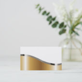 Metallische schauende Visitenkarte (Stehend Vorderseite)