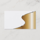 Metallische schauende Visitenkarte (Rückseite)