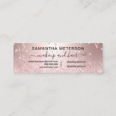 metallische Scheinverabredung des Mini Visitenkarte (Rückseite)