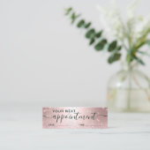 metallische Scheinverabredung des Mini Visitenkarte (Stehend Vorderseite)