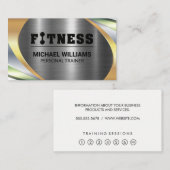 Metallische Schichten | Fitness Loyalty Card Treuekarte (Vorne/Hinten)