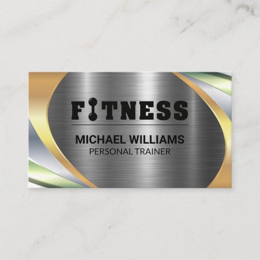 Metallische Schichten | Fitness Loyalty Card Treuekarte (Vorderseite)