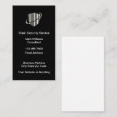 Metallische Schildkarten des Sicherheitsdienstes Visitenkarte (Vorne/Hinten)