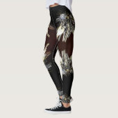 Metallische Schlüssel Steampunk Chic Leggings (Links)