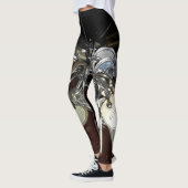 Metallische Schlüssel Steampunk Chic Leggings (Links)