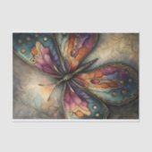 Metallische Schmetterlingsdekoupage Seidenpapier (Vorderseite)