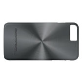 Metallische schwarze Töne aus rostfreiem Stahl Case-Mate iPhone Hülle (Rückseite (Horizontal))
