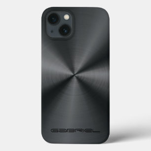 Metallische schwarze Töne aus rostfreiem Stahl Loo Case-Mate iPhone Hülle