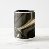 Metallische Sepia-Krümmungen über dunklem Hintergr Tasse (Zentrum)