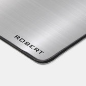 Metallische silberfarbene Textur minimalistisch, m Schreibtischunterlage (Ecke)