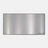 Metallische silberfarbene Textur minimalistisch, m Schreibtischunterlage (Vorderseite)