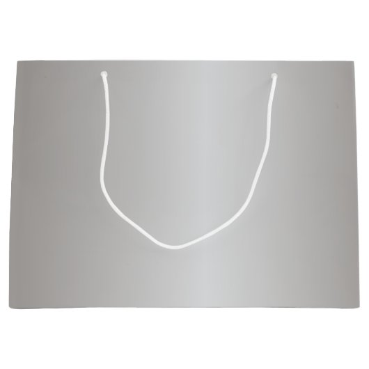 Metallische Silberglocken Große Geschenktüte (Vorderseite)