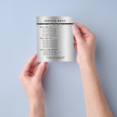 Metallische Silbergraue und schwarze Streifen Flyer (Gruppe)