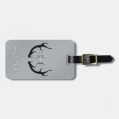Metallische silberne gepäckanhänger (Vorderseite horizontal)