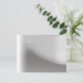 Metallische Silberpostkarte Postkarte (Stehend Vorderseite)