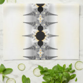 Metallische Silberspitzen aus Fraktal Geschirrtuch (Gefaltet)