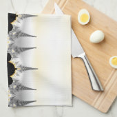 Metallische Silberspitzen aus Fraktal Geschirrtuch (Viertel Falte)