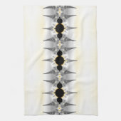 Metallische Silberspitzen aus Fraktal Geschirrtuch (Vertikal)