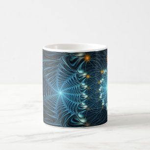 Metallische Spinnennetze Kaffeetasse