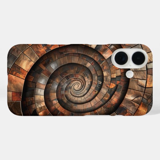 Metallische Spirale Case-Mate iPhone Hülle (Rückseite (Horizontal))