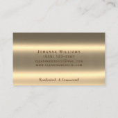 Metallische Spritzflaschen Luxusreinigungsdienstle Visitenkarte (Rückseite)