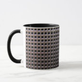 Metallische Stahlgitterfeld ~ Tasse (Links)