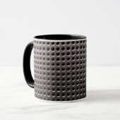 Metallische Stahlgitterfeld ~ Tasse (Vorderseite Links)