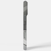 Metallische Stahlgrabtrompe l’oeil Monogram Case-Mate iPhone Hülle (Rückseite / Rechts)