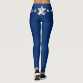 Metallische Stars und Streifen Leggings (Rückseite)