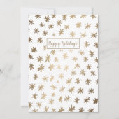 Metallische Sterne - Gold Feiertagskarte (Vorderseite)