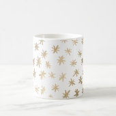 Metallische Sterne - Gold Kaffeetasse (Mittel)