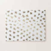 Metallische Sterne - Gold Puzzle (Horizontal)