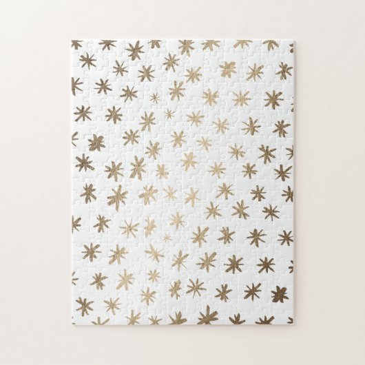 Metallische Sterne - Gold Puzzle (Vertikal)