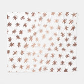 Metallische Sterne - Kupfer Fleecedecke (Vorderseite (Horizontal))