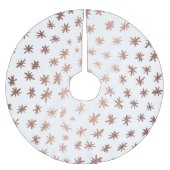 Metallische Sterne - Kupfer Polyester Weihnachtsbaumdecke (Vorderseite)