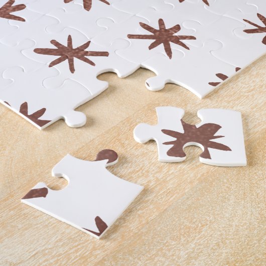 Metallische Sterne - Kupfer Puzzle (Seite)