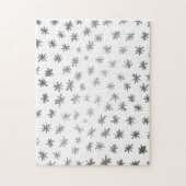 Metallische Sterne - silber Puzzle (Vertikal)
