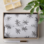 Metallische Sterne - silber Seidenpapier (Geschenk)