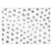 Metallische Sterne - silber Tischdecke (Vorderseite (Horizontal))