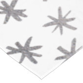 Metallische Sterne - silber Tischdecke (Schrägansicht)