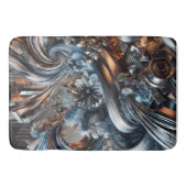 Metallische Strömungen Badematte (Vorderseite)