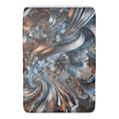 Metallische Strömungen Badematte (Vorderseite Vertikal)