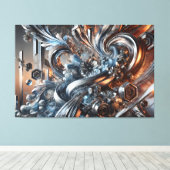 Metallische Strömungen Leinwanddruck (Insitu (Holzboden))