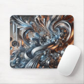Metallische Strömungen Mousepad (Mit Mouse)