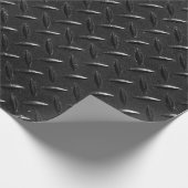 metallische Struktur in schwarzer Farbe Geschenkpapier (Ecke)