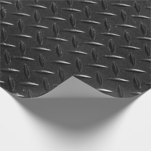 metallische Struktur in schwarzer Farbe Geschenkpapier (Ecke)