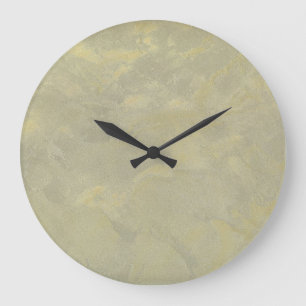Metallische Stuck-Imitation Rund Uhr